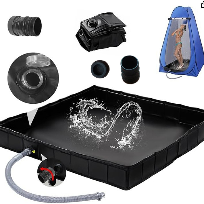 Портативный душевой поддон, для кемпинга, мобильный резервуар для воды