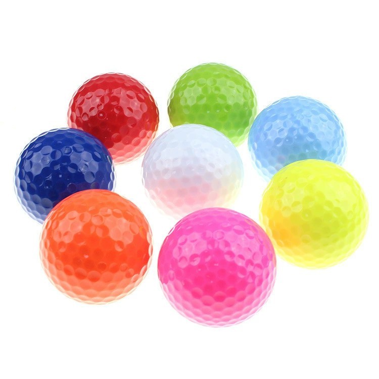 Manufacturers cross-border supply golf golf colored ball double-layer practice ball golf driving range use ball