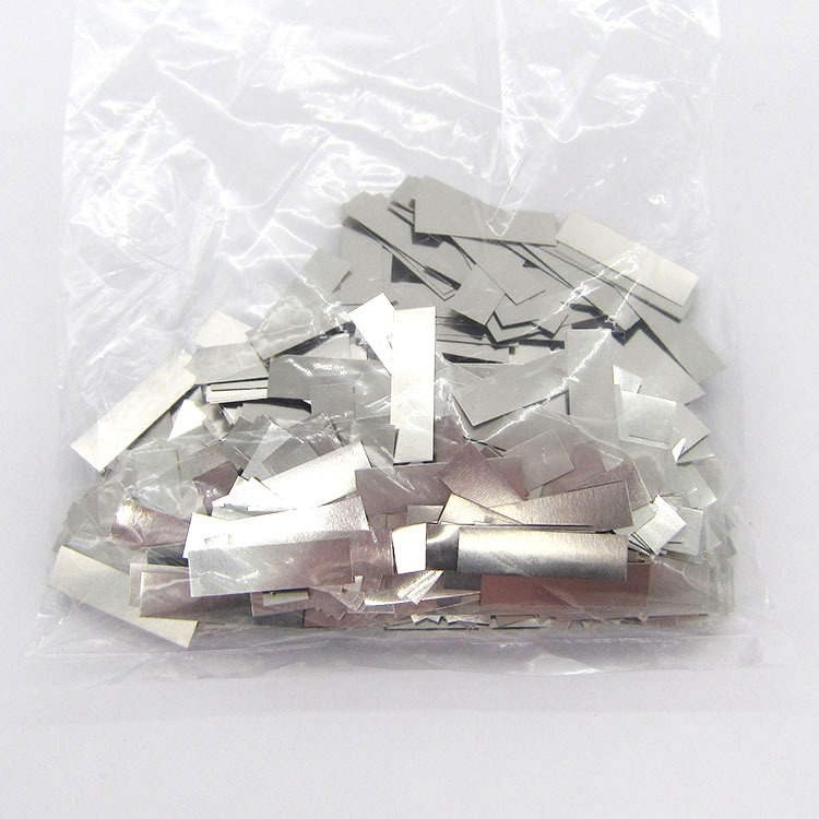 Cutting nickel-plated steel strip 18650 overcurrent plate 21700 battery connection plate 32650 battery conductive nickel plate welding