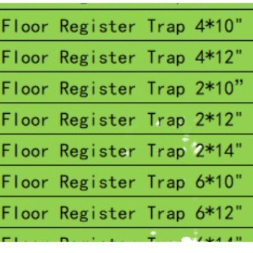 Ventilation Outlet Cover, Floor Register Filter, Patented Design for Foreign Objects and Debris Vents