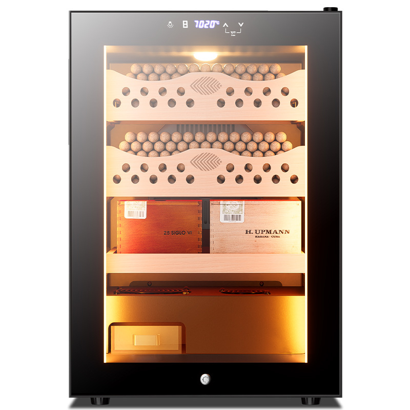 Ebony Dragon 50C1 Intelligent Constant Temperature and Humidity Cigar Cabinet Cedar Mini Small Household Embedded Red Wine Cabinet
