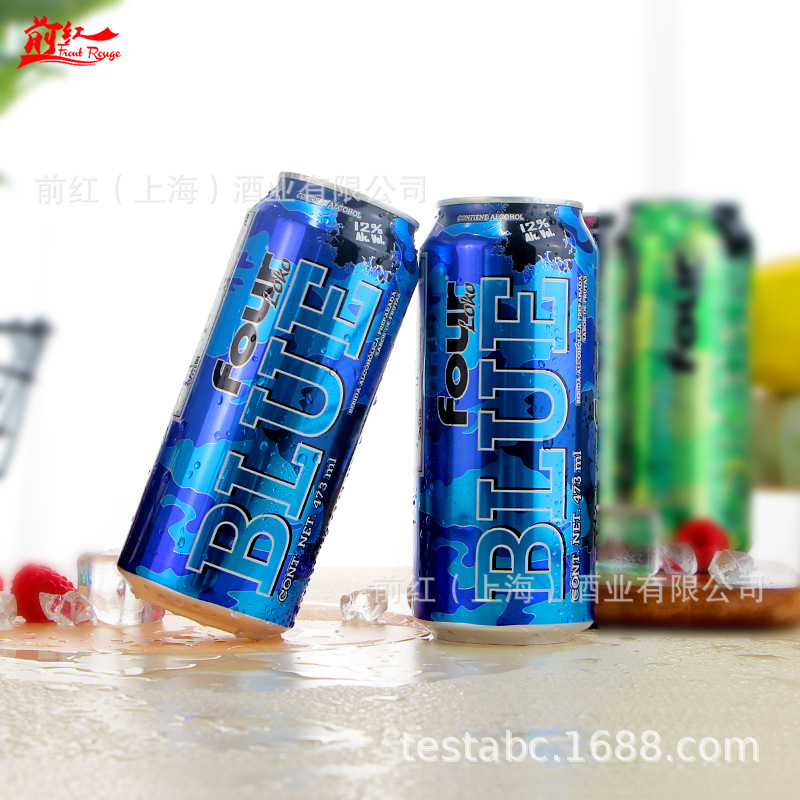 Single Can Imported from the United States Four Loko Four Loko Grape Flavored Cocktail Fruity Party Wine 695ml