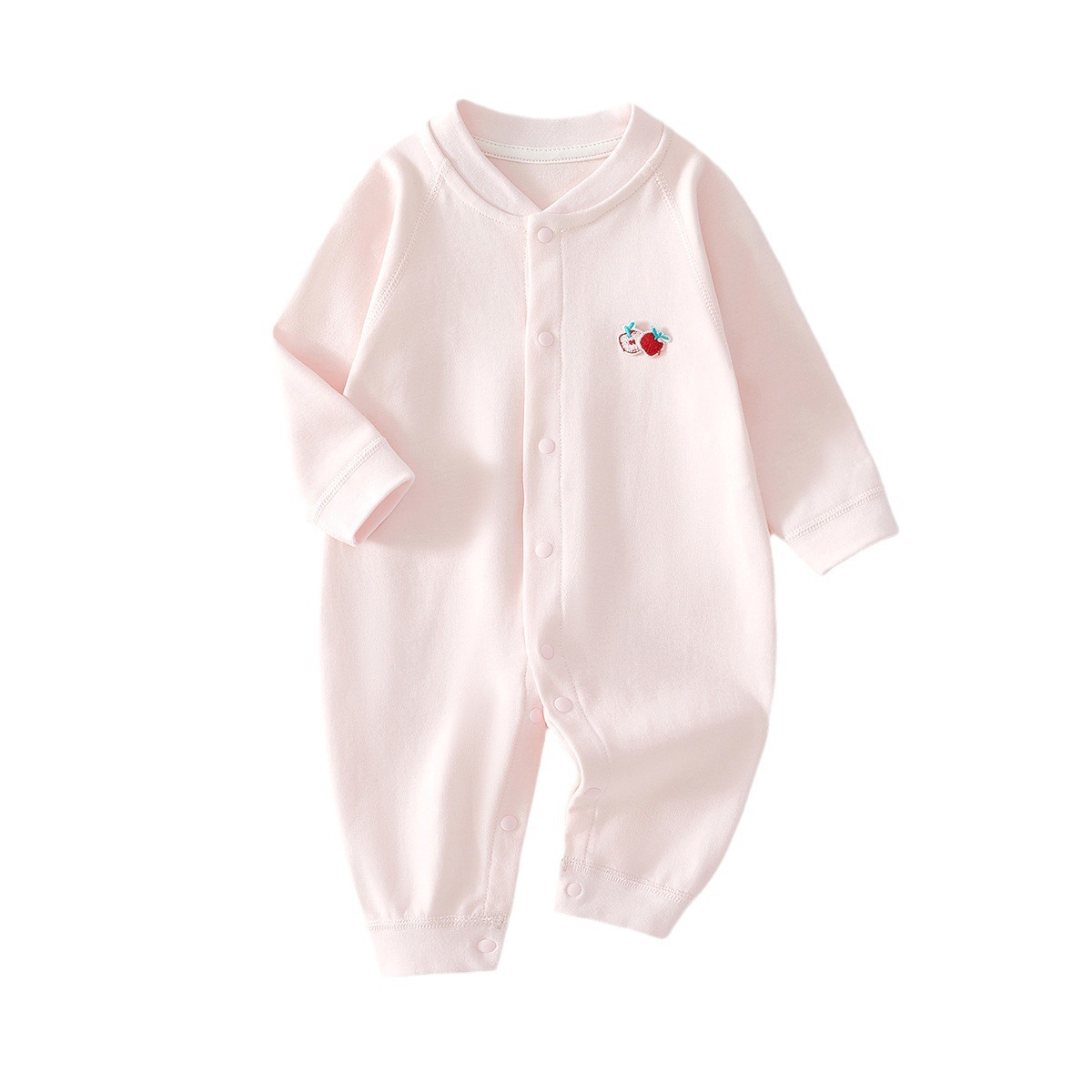 Baby's one-piece clothes cotton newborn baby's ha-clothes climbing clothes spring and autumn boneless base underwear pajamas go-out clothes