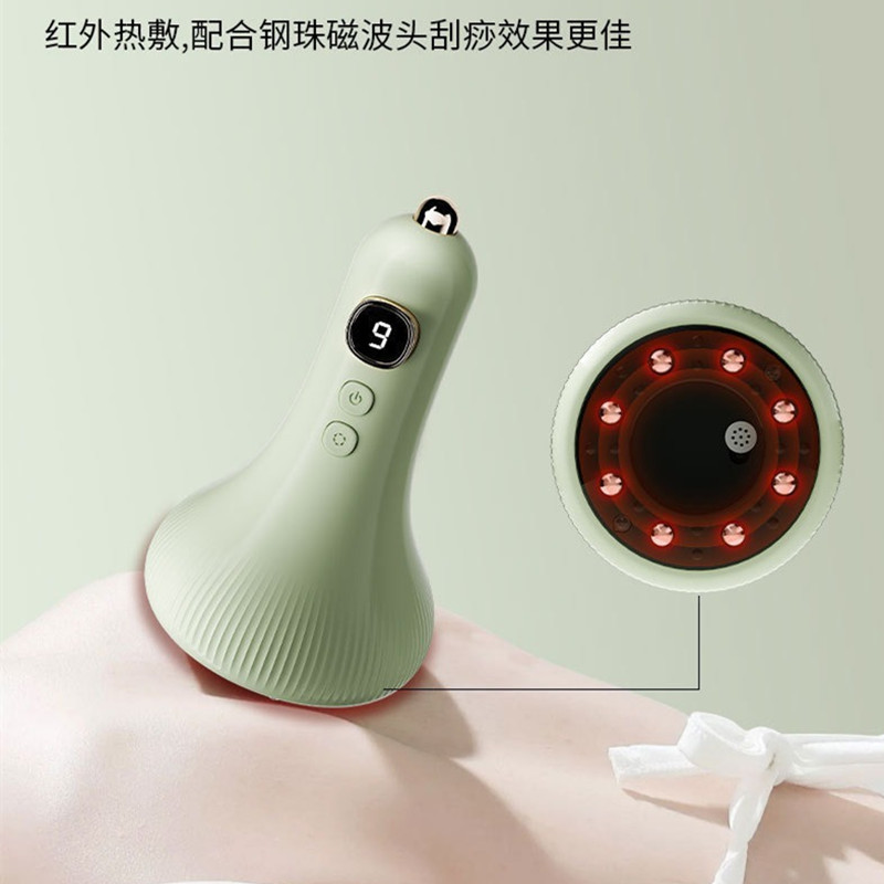 Electric Gua Sha Device, Meridian Brush, Cupping Device, Suction Cupping Massager, Heat Therapy, Micro-Current Meridian Dredging