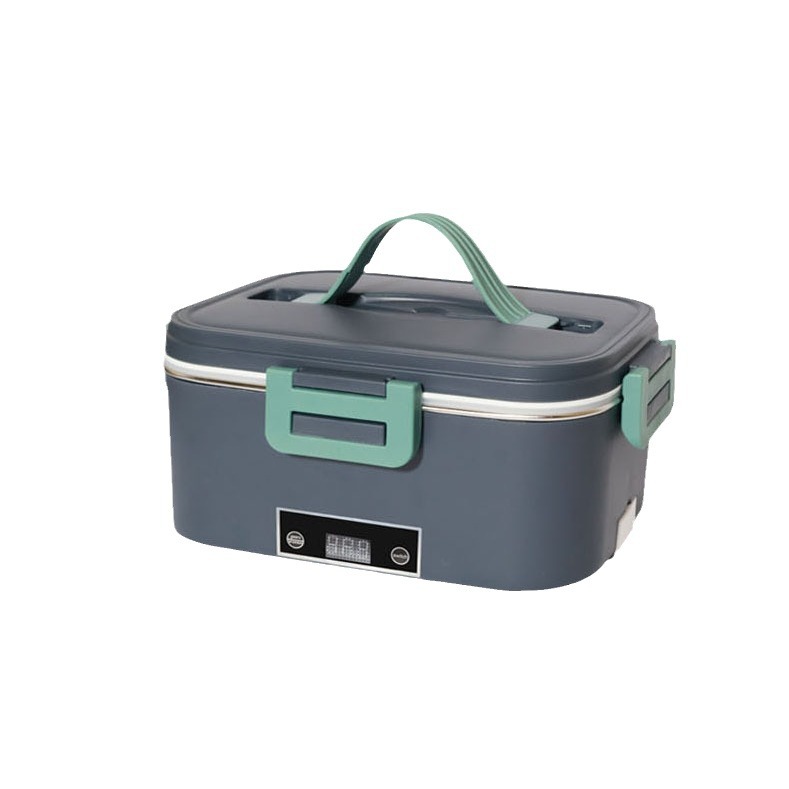 Cross-Border Touch-Type 80W Electric Lunch Box, Portable Home and Car Heating, Water-Free Heating, Insulated Lunch Box
