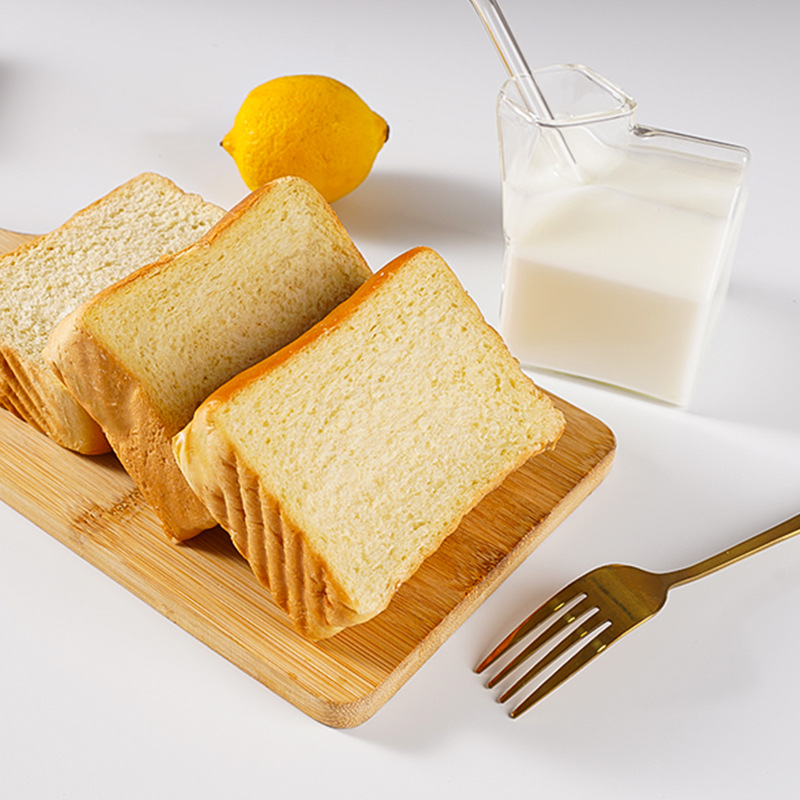 Thick-cut Toast Bread Healthy Breakfast Package Internet Celebrity Snacks Taro Flavor Milk Flavor Super Soft Sliced Pastry