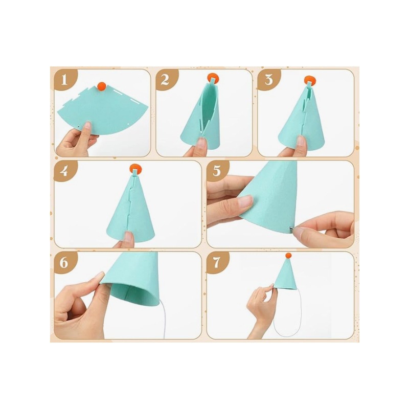 Cross-Border Pet Dog Cat Rabbit Hair Ball Birthday Photo Arrangement Birthday Hat Party Decoration