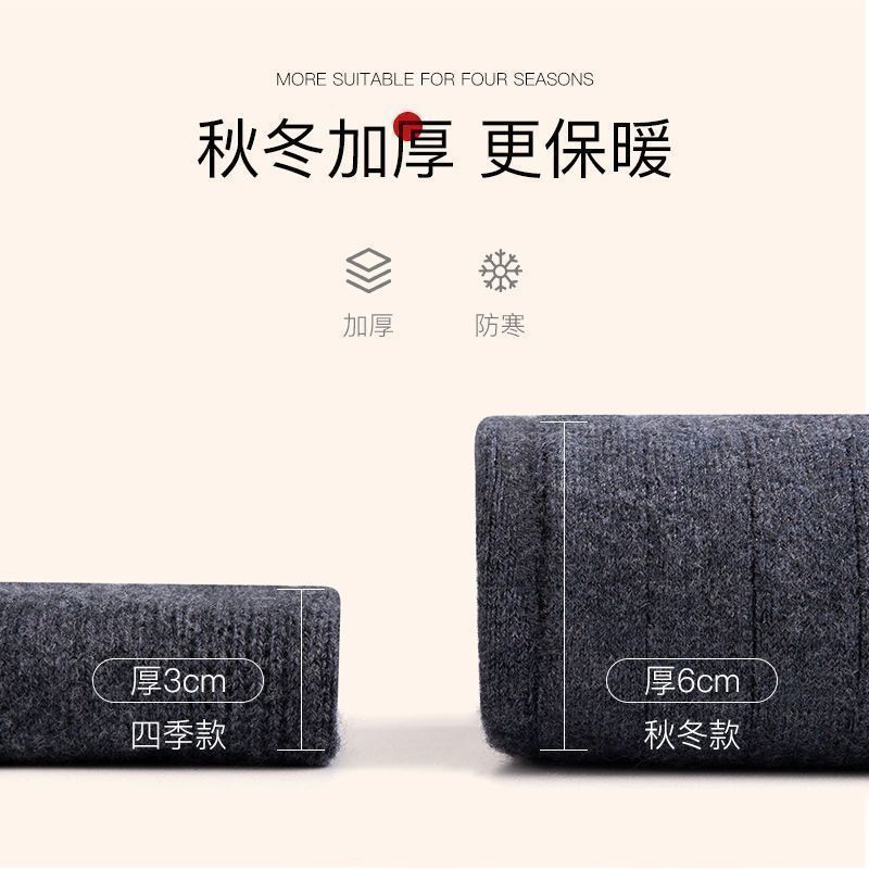 Autumn and Winter Fleece-Lined Thickened New Knee Pads for Warmth, Protection Against Old Cold Legs, Joint Protection for Men and Women, Extended Length Cold-Proof Leg Warmers