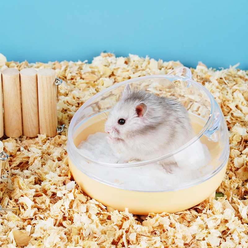 Hamster bathroom bath tub bath sand basin toilet dual-use golden bear bath sand urine sand splash proof a generation of hair