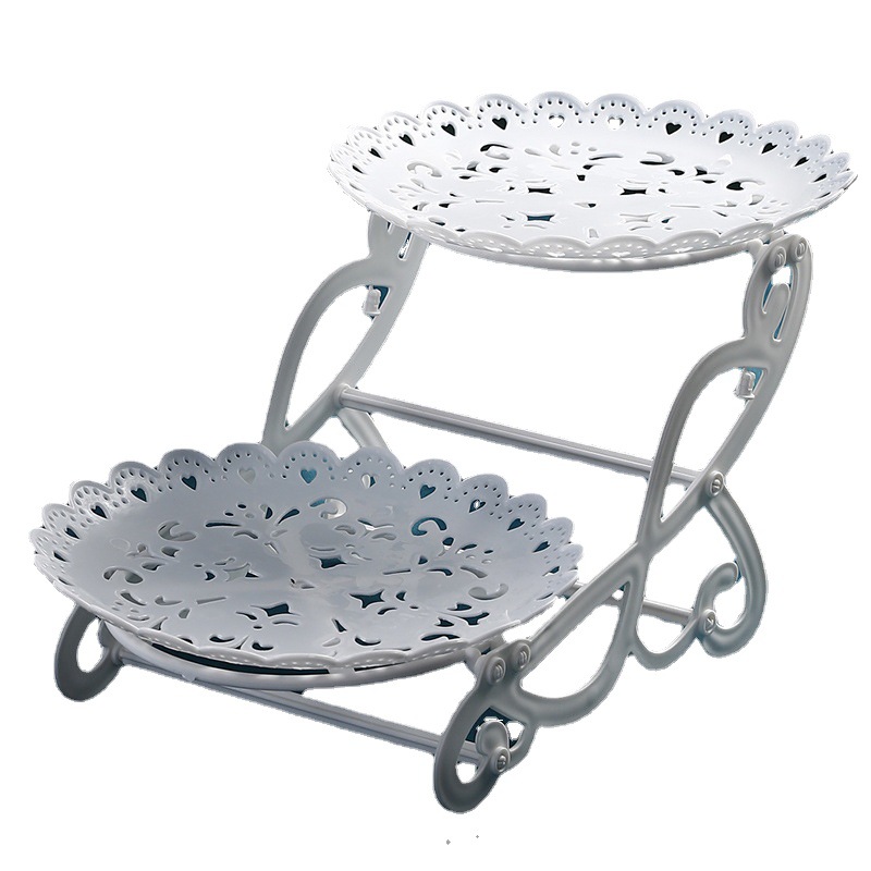 Factory direct European dessert table display stand cake table snack afternoon tea cake plate creative fruit plate