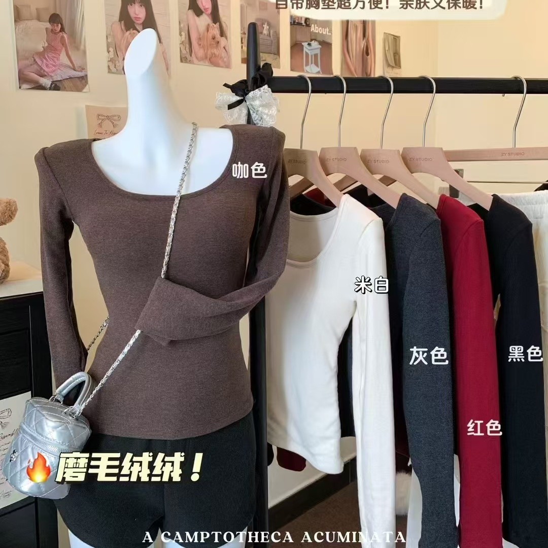 2094 # Двухслойная тёплая высококачественная базовая футболка с коротким рукавом