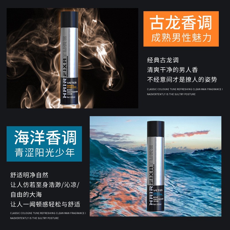 Wittel Hair Gel Setting Spray Cologne Natural Fluffy Lasting Hair Gel Dry Gel Styling Spray Wholesale