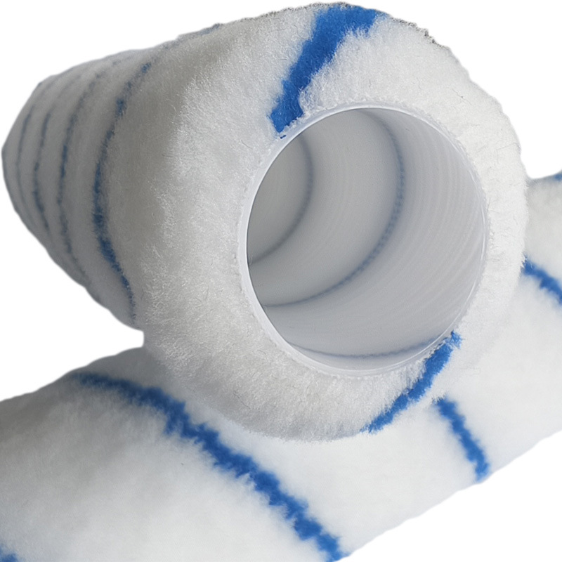 Factory Direct Sale 9inch Paint Roller ‌   1/ 2inch High Wool Polyester Blue Stripes