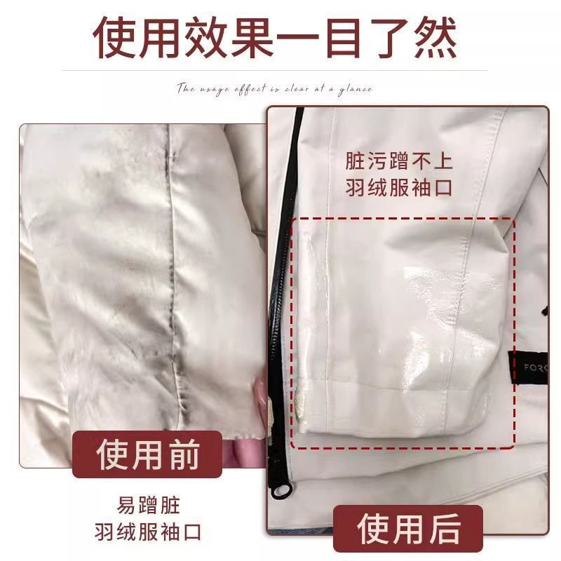 Down Jacket Collar Anti-Dirty Patch Self-Adhesive Shirt Lining Jacket Collar Cuff Anti-Foundation Anti-Stain Artifact Transparent