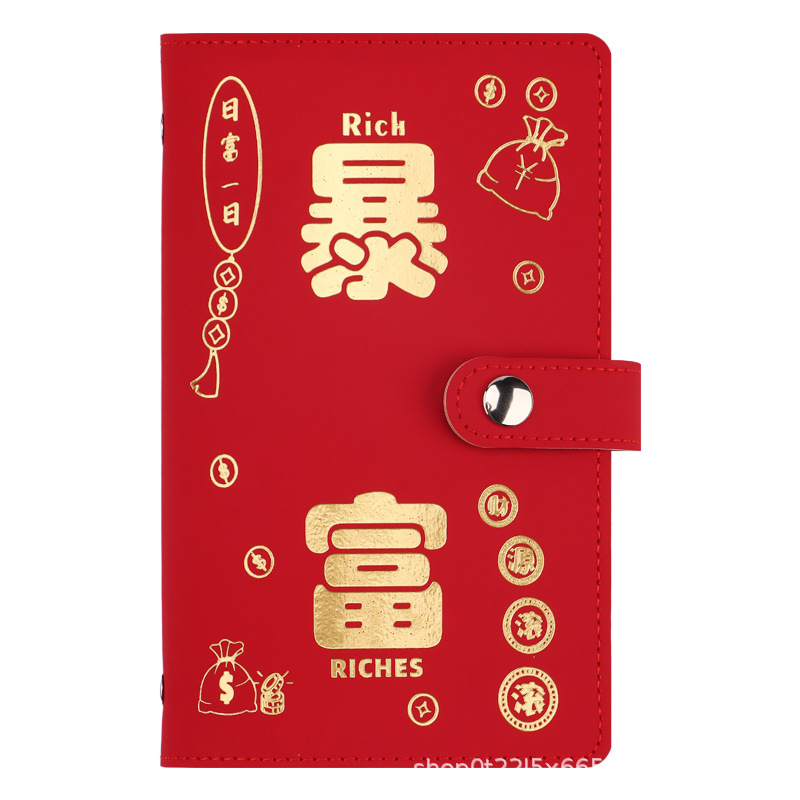 2025 new rich cash deposit book deposit clip cash storage book small book save money can put money paper money