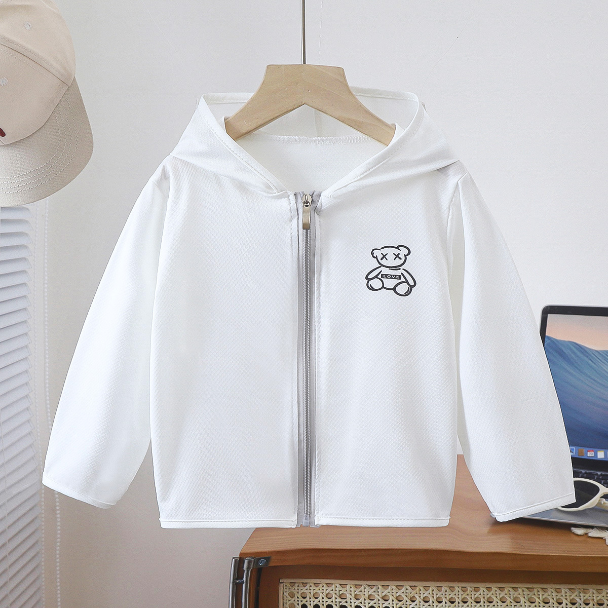 Ice Silk Thin Children's Sun Protection Clothing Breathable Sun Protection Clothing for Boys and Girls Baby Skin Clothing Summer Sun Protection Clothing