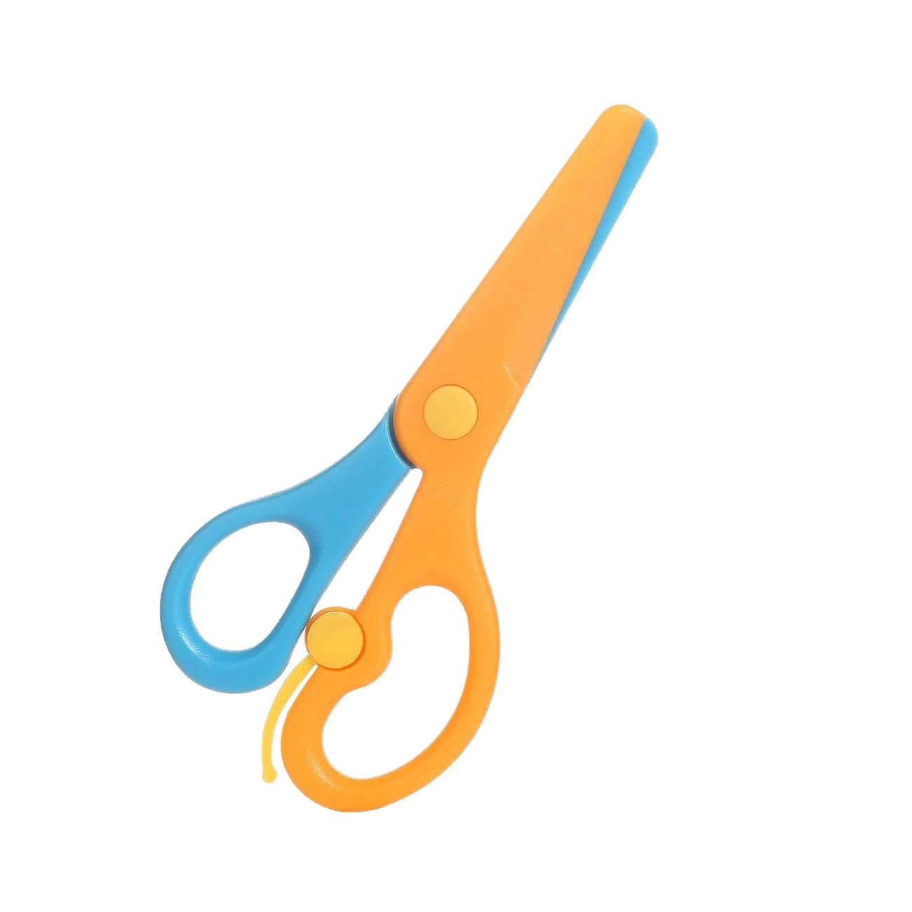 Children's Scissors Handmade Plastic Round Head Primary School Students Kindergarten Art Paper Cutting DIY Toys Safe Portable Stationery