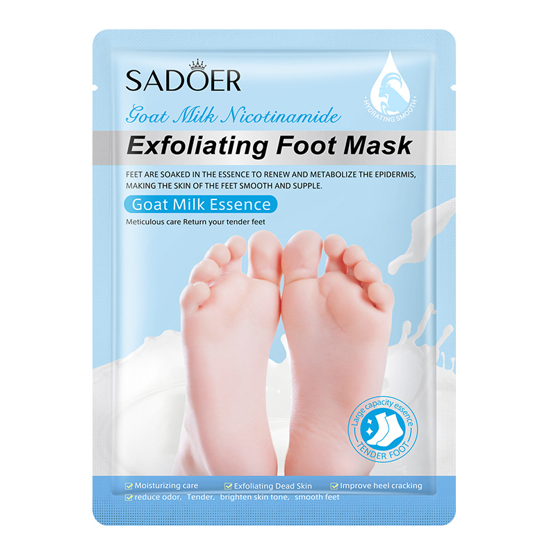 Foreign trade cross-border SADOER foot mask goat milk nicotinamide moisturizing exfoliating Lavender export wholesale