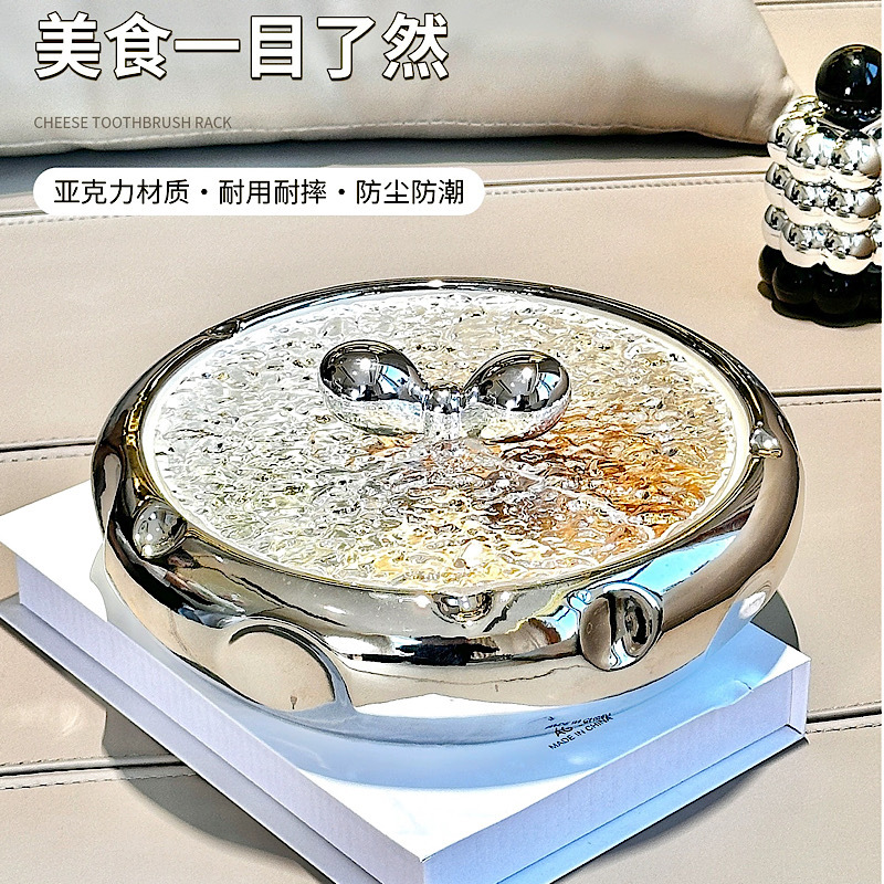 Симуляция бабочки пластиковые аксессуары с покрытием для коробки для салфеток фруктовой тарелки ювелирной коробки хранения аксессуаров декорации чашек