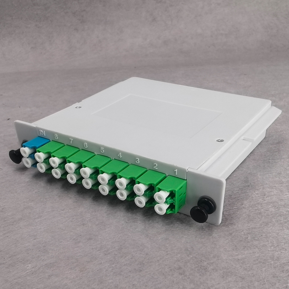 Communication Construction Plc Plug-In Type 1-to-8 Optical Splitter Scapc Splitter Manufacturer Wholesale Fiber Optic Connector