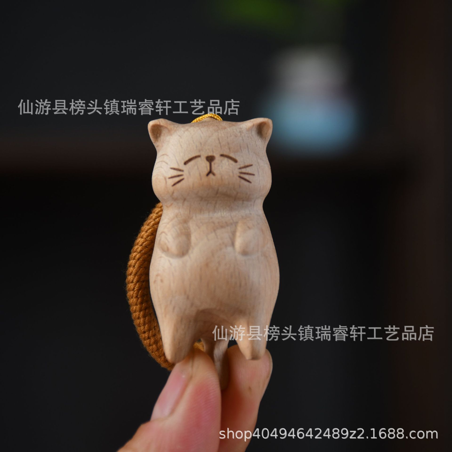 Оптовая продажа брелка для ключей из бука с разбитой кошкой, мультяшные аксессуары