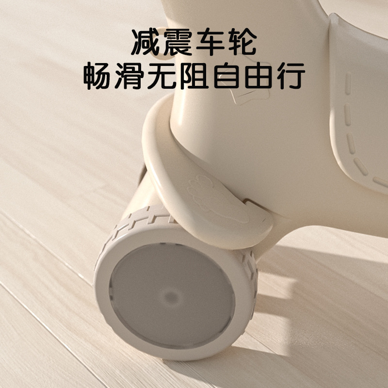 Trojan Kidsren's Rocking Horse Dual-Purpose Baby Rocking Chair 1-Year-Old Baby Birthday Gift Rocking Horse Yo-Yo Car Two-In-One