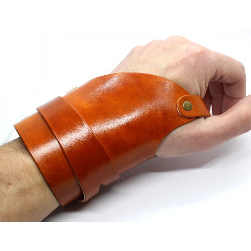 Medieval Steampunk Retro Leather Belt Buckle Rivet Multi-Piece Arm Guard Hand Guard Wish Ebay Supply