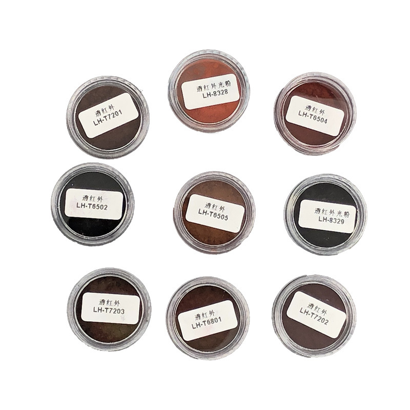 Ink Coating Plastic with Visible Light Blocking Infrared Light Powder and Infrared Light Penetration Powder with Different Bands