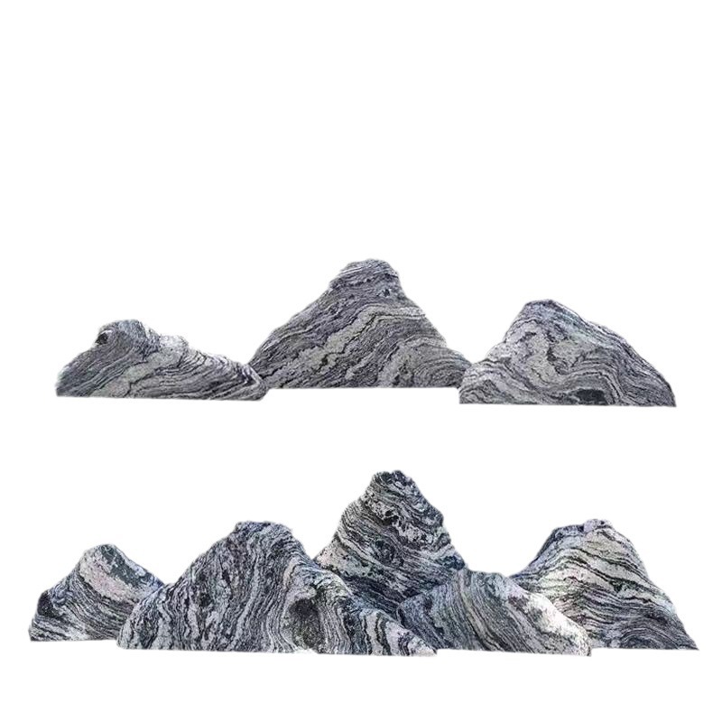 Snowwave Stone Slice Combination Natural Snowwave Stone Indoor Micro Landscape Garden Villa Courtyard Landscaping