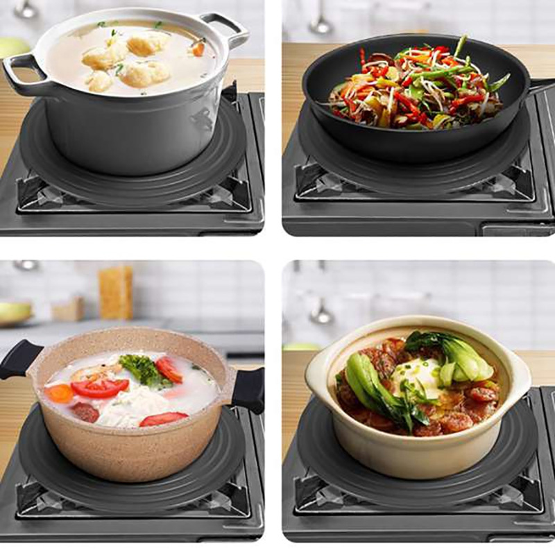 Heat Conducting Plate Gas Stove Gas Stove Enamel Pot Pot Bottom Household Thawing Pot Protector Anti-Burn Black Heat Conducting Plate
