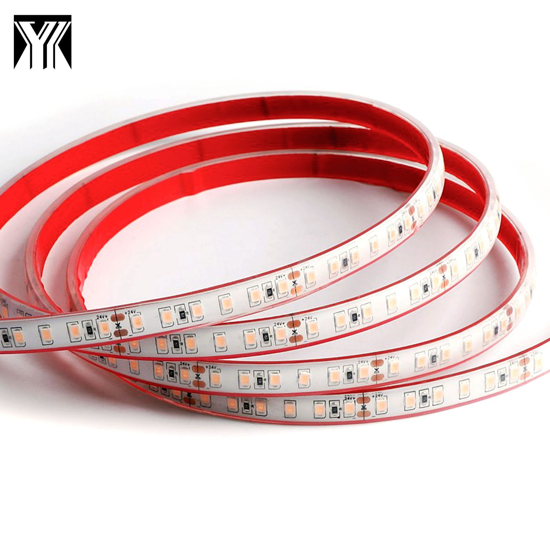 Low voltage 24V2835 outdoor waterproof lamp with 120 lamp solid plastic IP68 with adhesive self-adhesive 100 meters roll