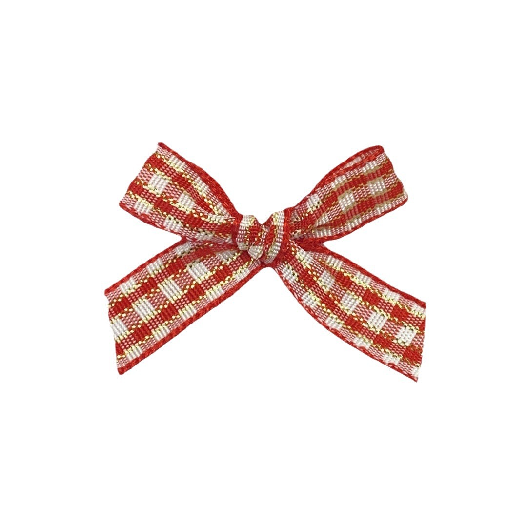 Christmas Festival Decoration 1.0 Plaid Hand Tie Tie Headwear Pendant Atmosphere Decoration Bow Diy Accessories Wholesale