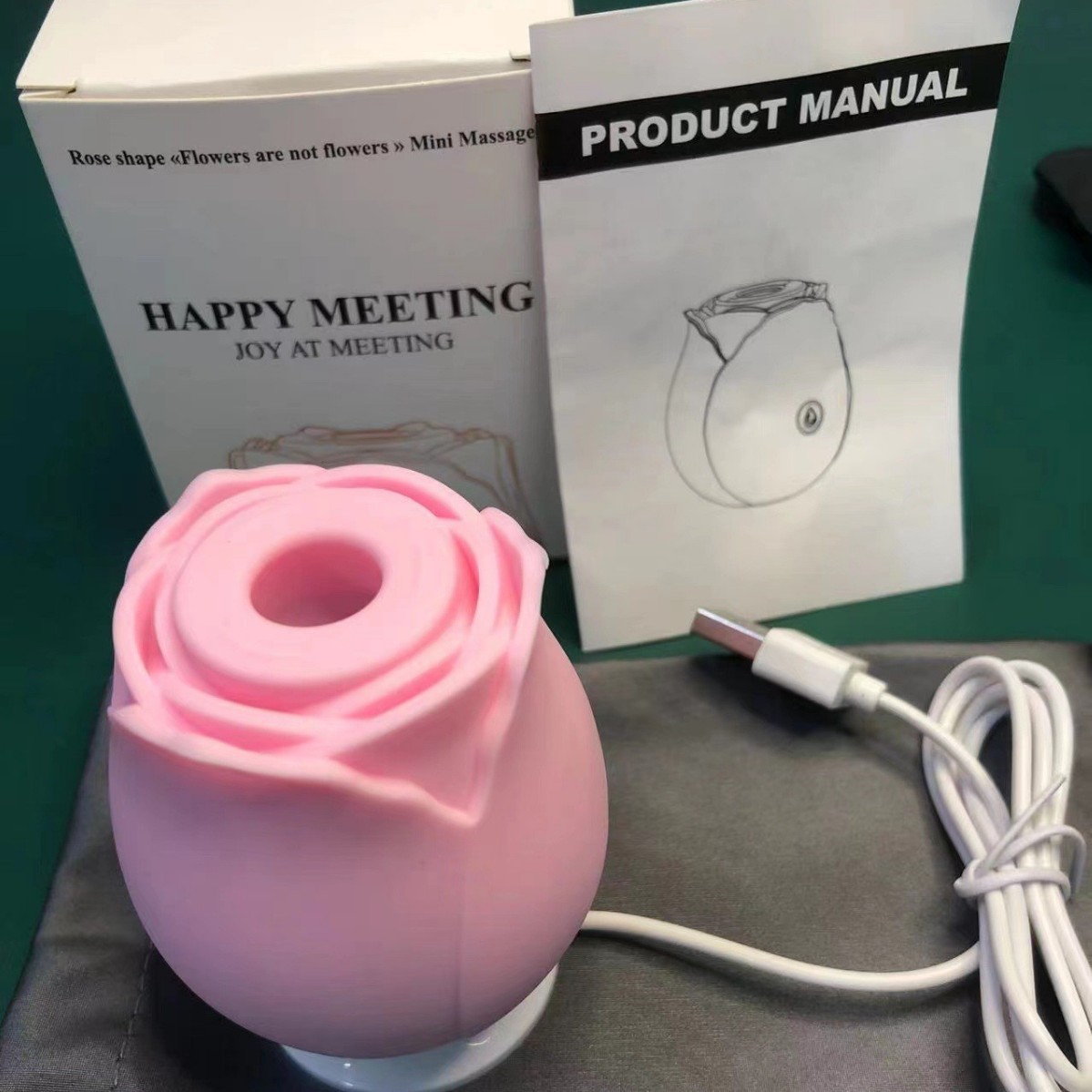 Rose egg jumping fun female sucking masturbation stick vibration vibrator adult sex products AV stick manufacturers wholesale