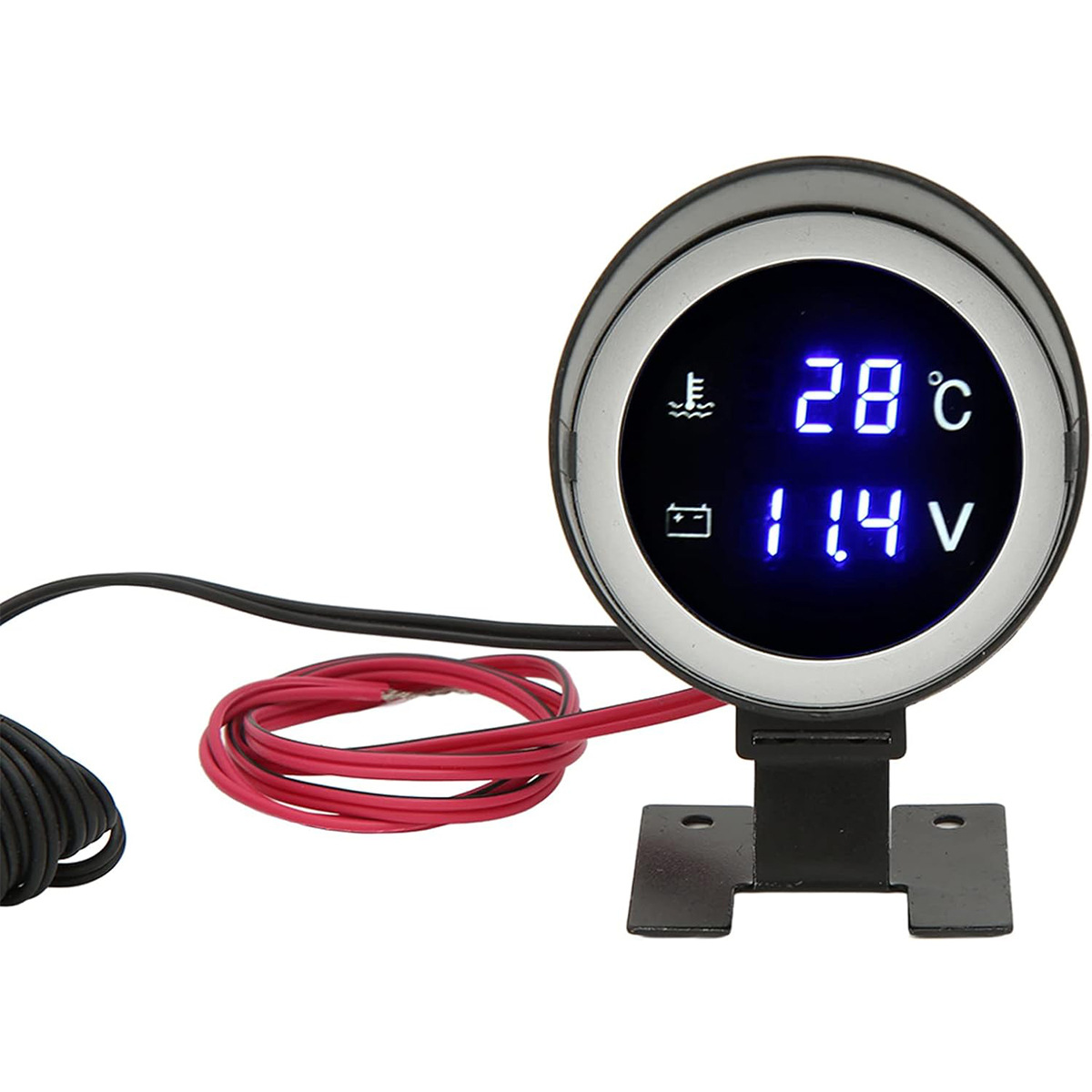Car Modified Round LED Meter 10MM Car Water Temperature Meter Round Digital Water Temperature Meter LED Meter