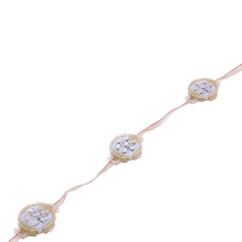 Full color led point light source outdoor waterproof exterior wall decorative light door signboard advertising 5cm monochrome/RGB