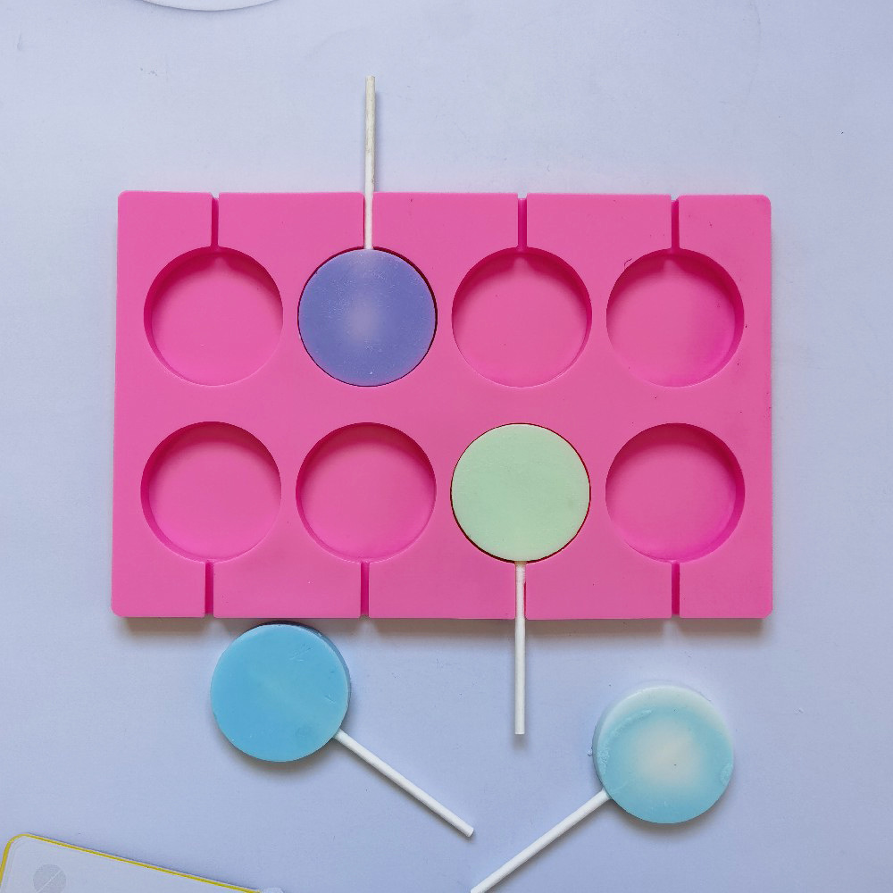 Силиконовая форма для леденцов, 8 штук, для шоколада, десертов и украшения тортов