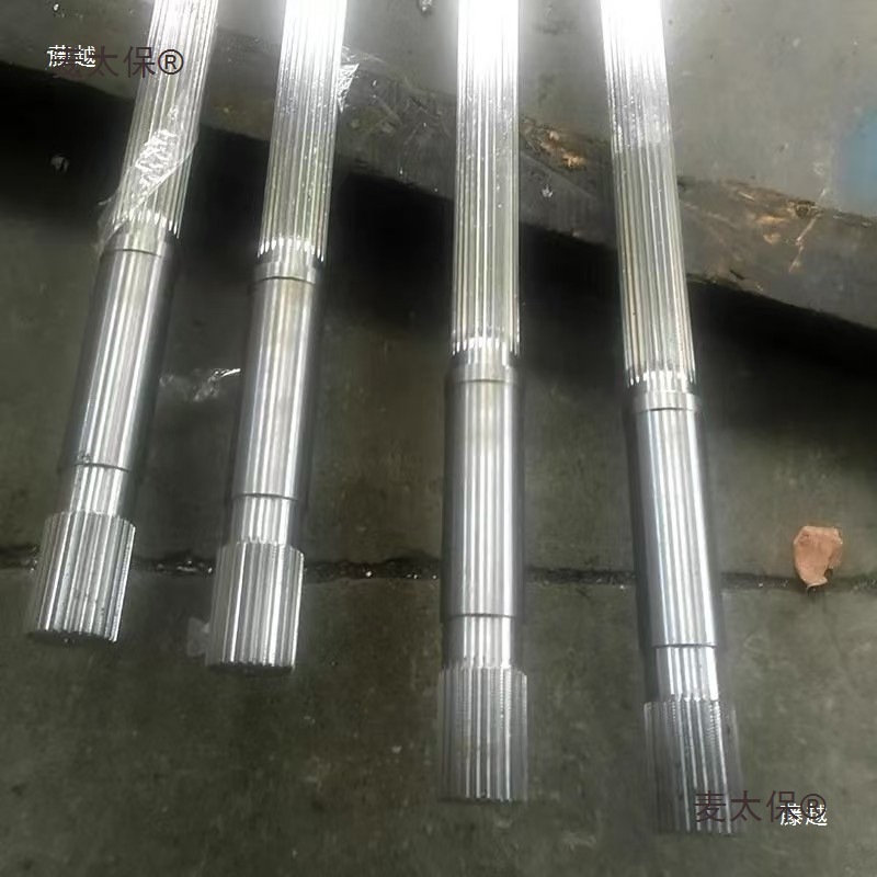 Double Screw Granulator 40Cr Mandrel Shaft Core Screw Shaft 65.75.95 Machine Forged Spline Shaft Metabo