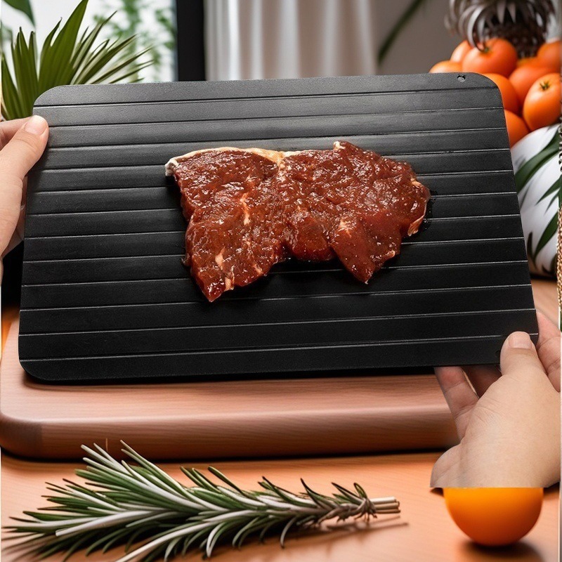 Kitchen Household Quick Thawing Plate Aluminum Alloy Thawing Tray Steak Frozen Meat Seafood Frozen Tray Ice Tray