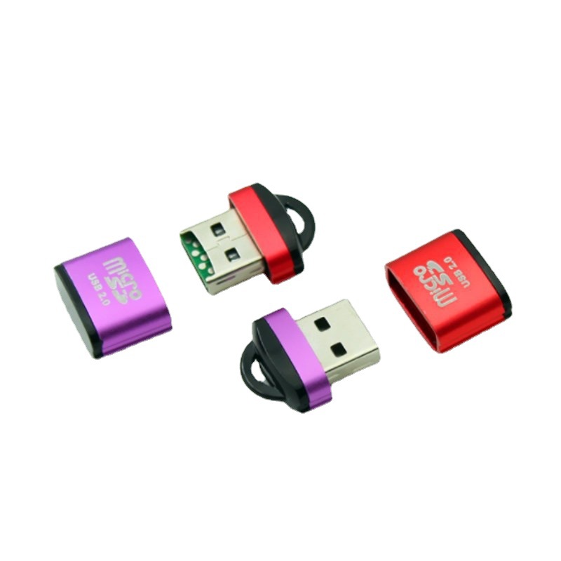 wholesale aluminum alloy usb card reader memory card tf card 2.0 high speed computer mini mini mini notebook