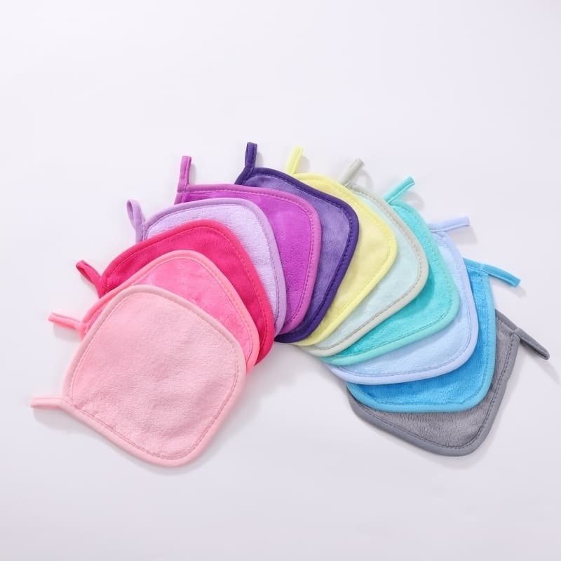 Amazon Lazy Clear Water Flannel Makeup Remover Towel Factory in stock Multicolor Thickened Hook Face Remover