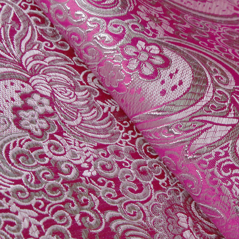 Manufacturers brocade gold and silver wire loquat flower Chinese style fabric ancient costume clothing fabric