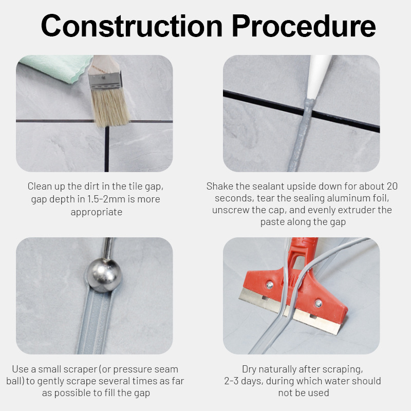 Foreign Trade Tile Caulking Agent Waterproof and Mildew-Proof Tile Repair Agent Special Caulking Agent Source Wholesale Colored Sand