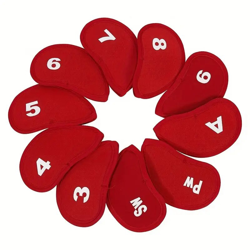 10 Pack Golf Club Head Cover GOLF CLUB Protective Cover Golf Supplies Gift Club Head Cover