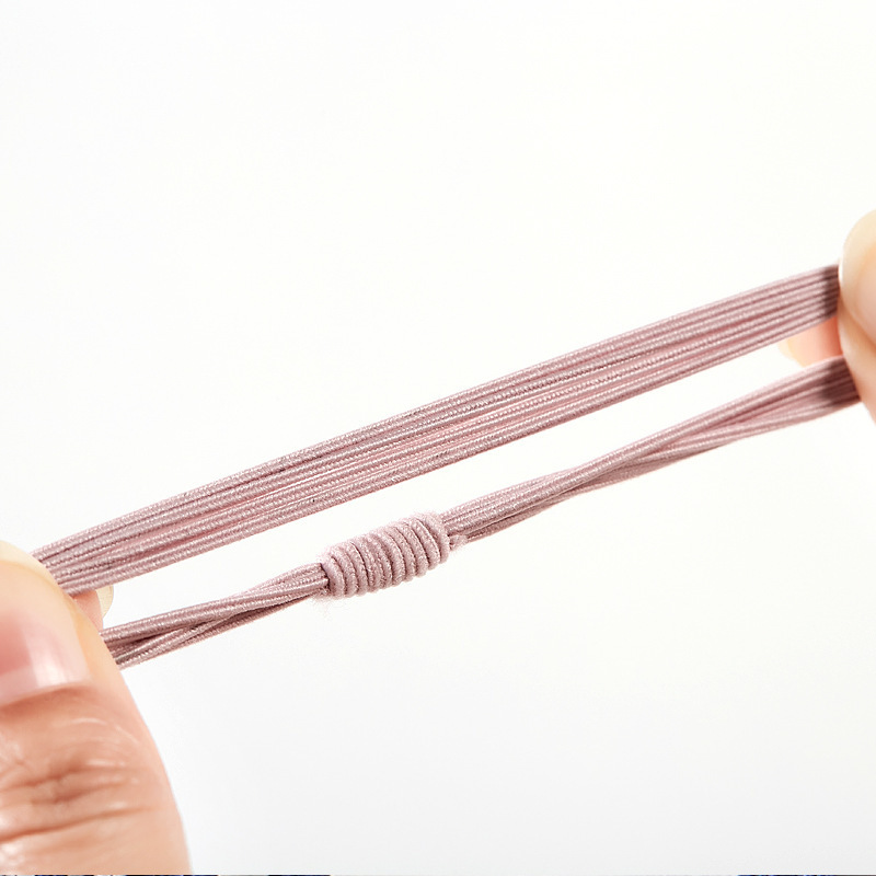 Korean Version of the New Four-In-One Internet Celebrity High-Elastic Rubber Band Hair Tie Durable Basic Hair Rope Simple Hair Accessories Headband