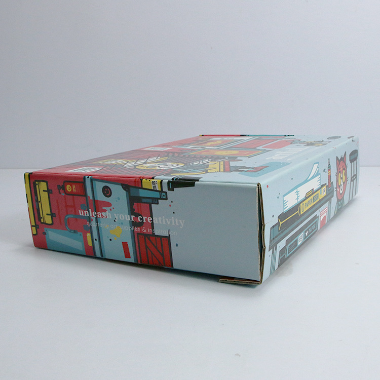 Wholesale Square Thickened Corrugated Stationery Blind Box Empty Box Gift Packaging Box Flying Machine Box Color Small Batch Customization