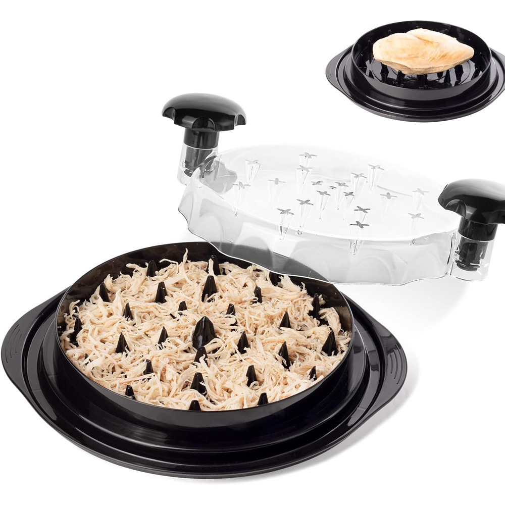 Multifunctional chicken breast meat shredder shredder meat separator meat miner auxiliary food tool transparent cover chicken silk artifact