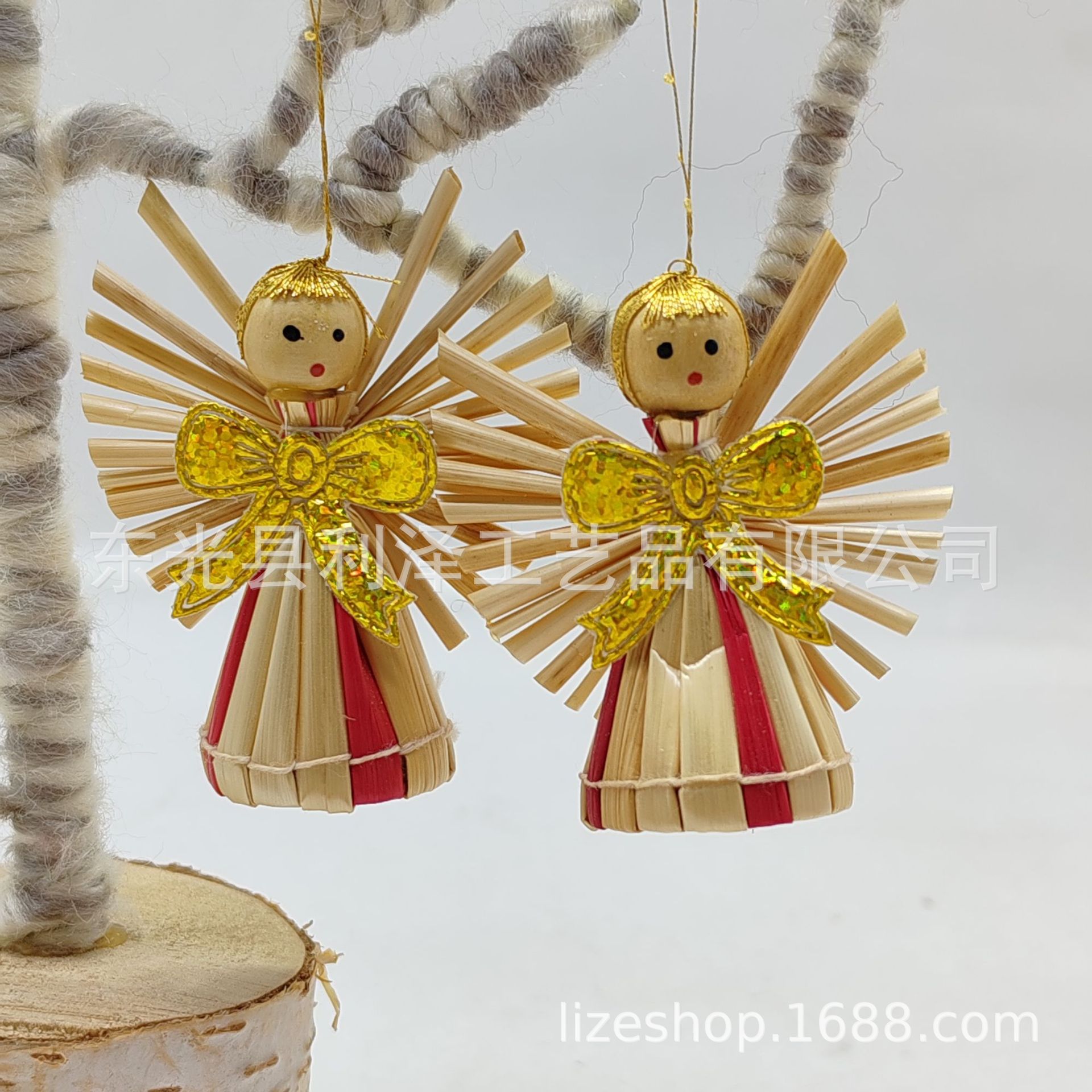 Christmas tree pendant box gift box three-dimensional snowflake Angel five-pointed star pendant decoration supplies