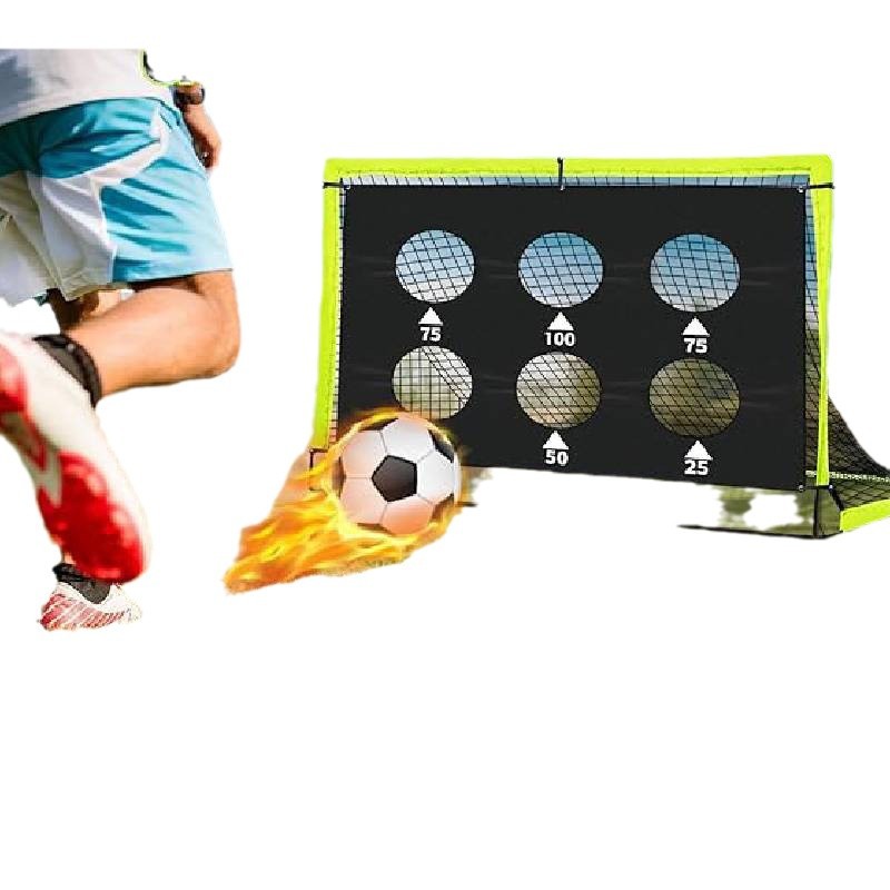 Kids Soccer Goal Backyard Set Portable Pop up Football Net Training Equipment with Soccer Goal Ladder