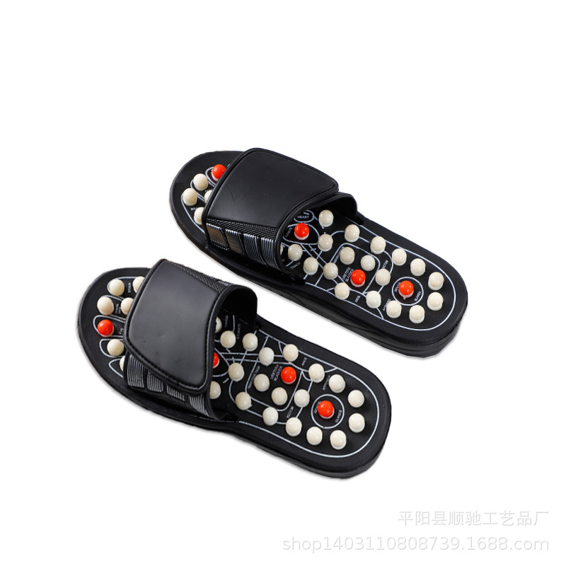 Slippers Rotating Tai Chi Massage Slippers Round Beaded Spined Foot Acupoint Health Massage Slippers