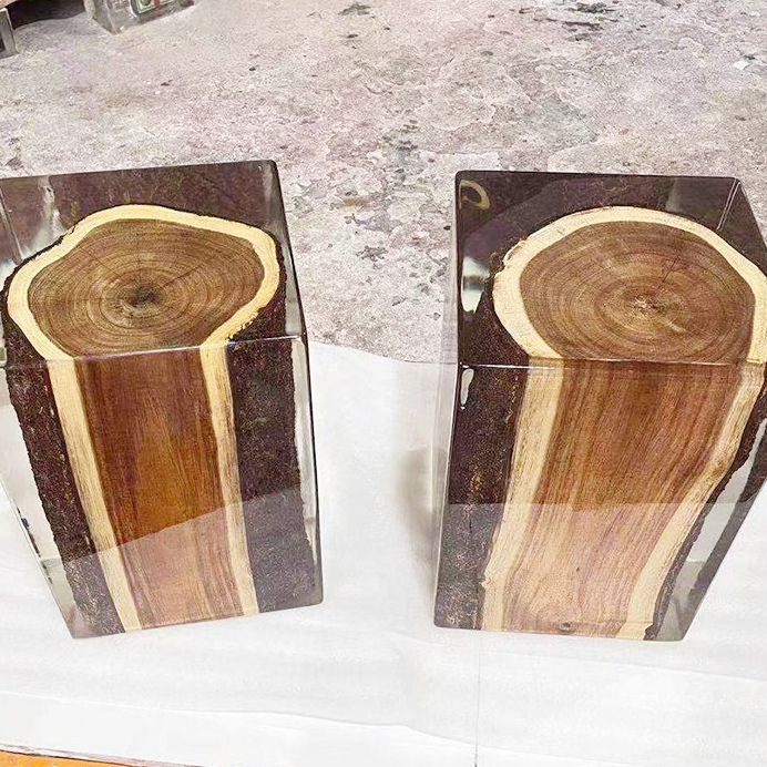 Кристаллический табурет для выставки мягкой мебели, ресепшн, место для сидения из смолы, высококачественный клубный стул из массива дерева